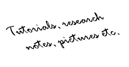Tutorials, research notes, pictures etc.